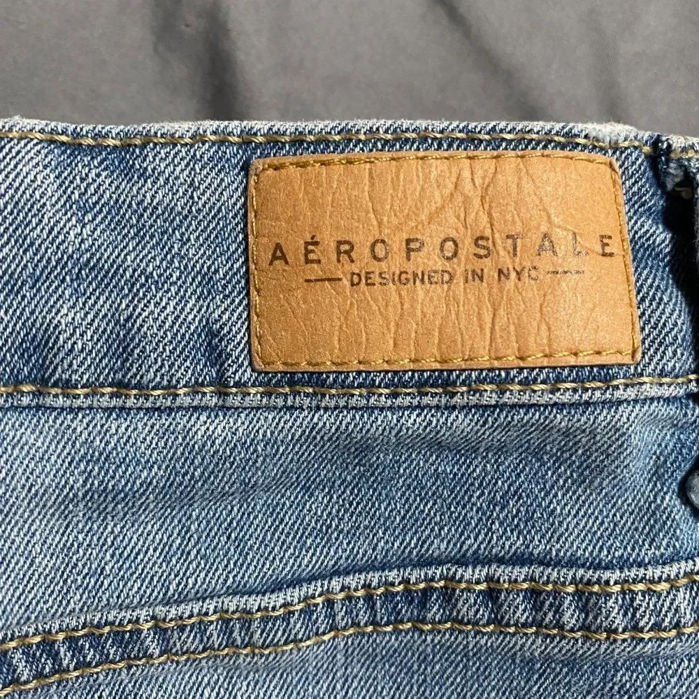 Aeropostale midi denim blue jeans - Picture 7 of 7